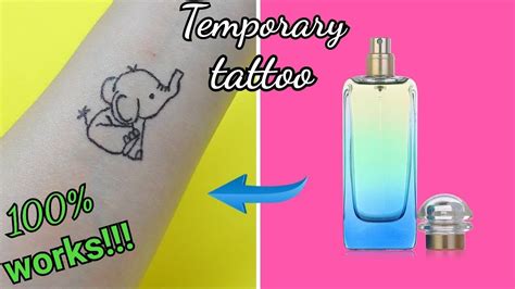 how to do a fake tattoo with paper and perfume|make your own tattoo using paper.